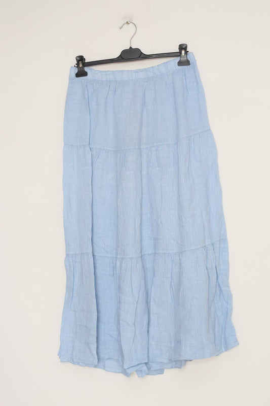 8348 Tiered Linen Skirt