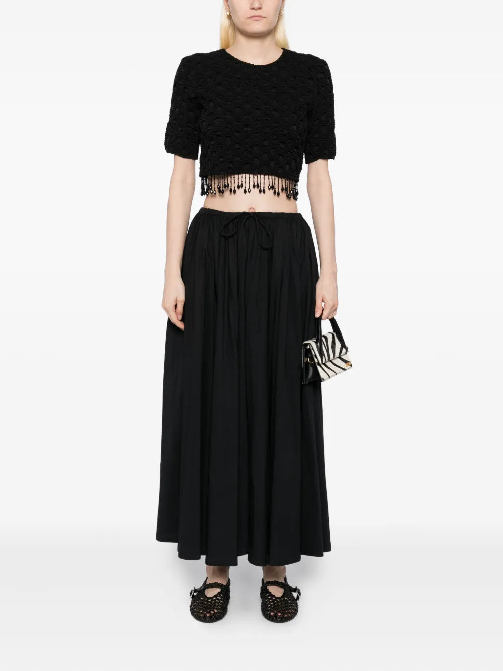 Pheo Maxi Skirt in Black