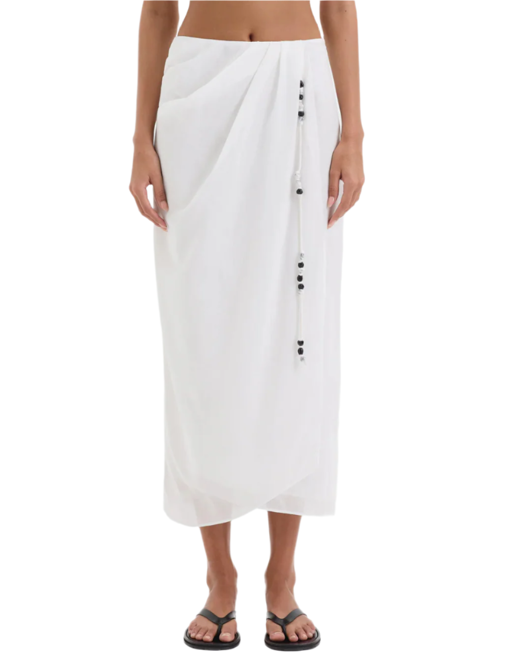 Azura Midi Skirt in Ivory