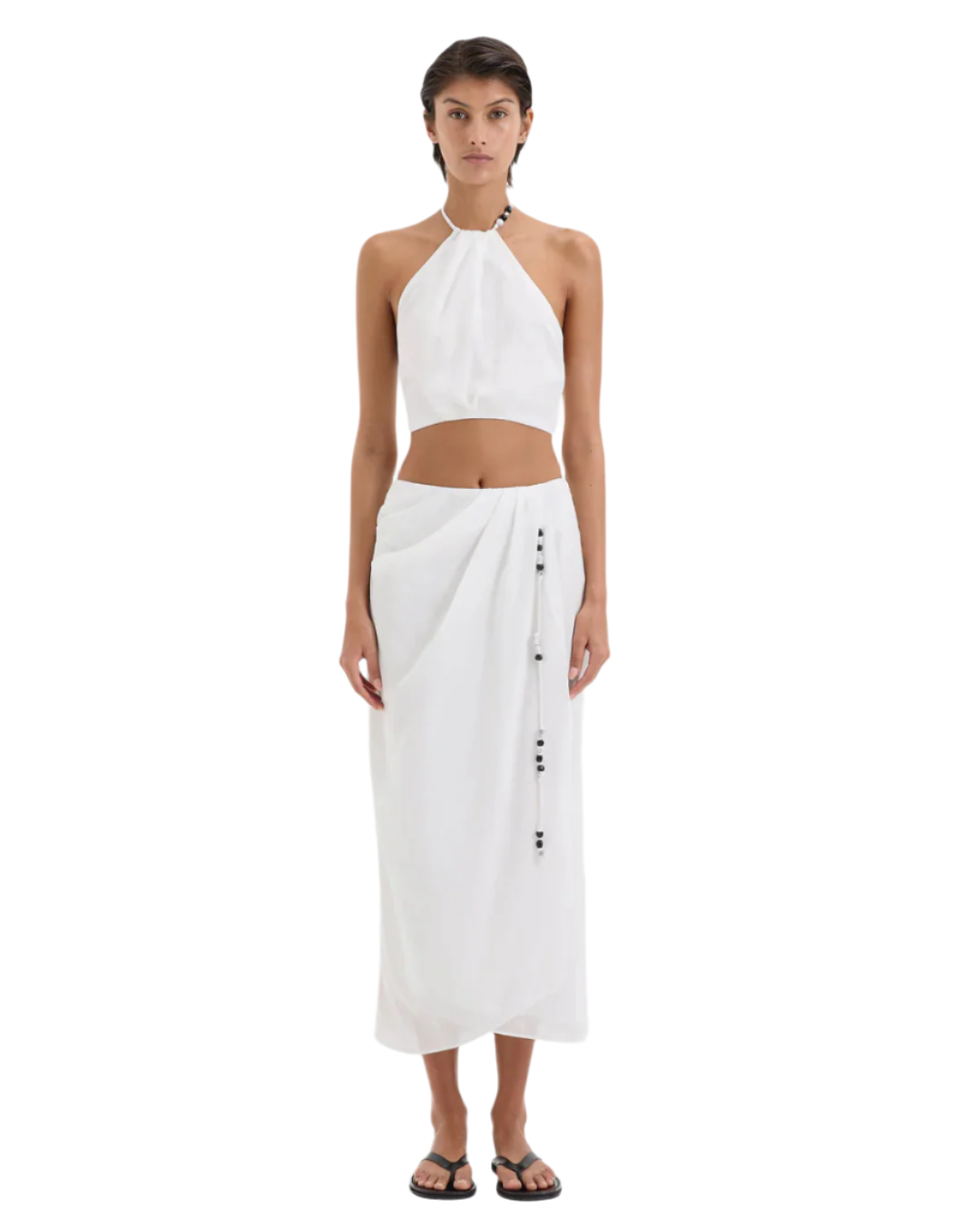 Azura Midi Skirt in Ivory